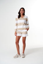 Load image into Gallery viewer, Boy Friend Rugby - White/Safari
