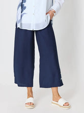 Load image into Gallery viewer, Essential Button Wide Leg Pant - Navy
