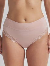 Load image into Gallery viewer, Comfort Band Lace Trim Mid Rise - Blush
