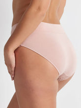 Load image into Gallery viewer, Comfort Band Lace Trim Mid Rise - Blush
