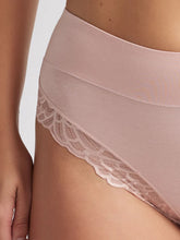 Load image into Gallery viewer, Comfort Band Lace Trim Mid Rise - Blush
