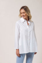 Load image into Gallery viewer, 100% Cotton Gathered Back Shirt - White
