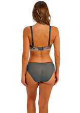 Load image into Gallery viewer, Embrace Lace Dark Slate/cloud Pink Plunge Underwire Bra
