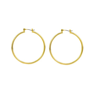 Samantha Hoops Medium - Gold