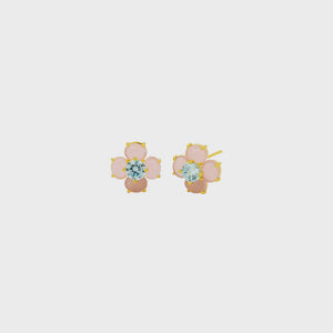 KATJA FLOWER STUDS - PINK