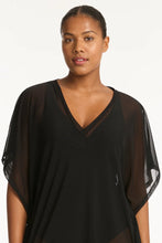 Load image into Gallery viewer, Eco Essentials Mesh Kaftan / Black
