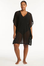 Load image into Gallery viewer, Eco Essentials Mesh Kaftan / Black
