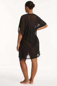Eco Essentials Mesh Kaftan / Black