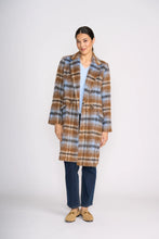 Load image into Gallery viewer, Foil Cover Story Coat in Toffee Check
