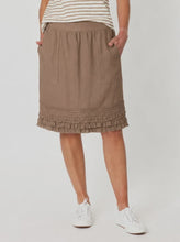 Load image into Gallery viewer, Ruffle Hem Skirt - Mocha
