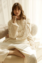 Load image into Gallery viewer, Gabriella Plush Long Robe Ivory
