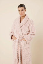 Load image into Gallery viewer, Gabriella Plush Long Robe Pink
