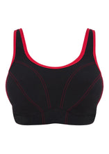 Load image into Gallery viewer, Goddess Sport Soft Cup Sports Bra Black/Red
