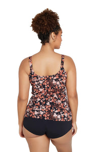 Scoop Neck Tankini / Autumn Leaves