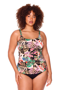 Tropicana Scoop Neck Tankini Top Tropicana