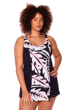 Load image into Gallery viewer, Blush Palms Princess Line Swimdress
