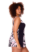 Load image into Gallery viewer, Blush Palms Princess Line Swimdress
