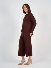 Load image into Gallery viewer, Gina Long Sleeved Bamboo Top - Burgundy
