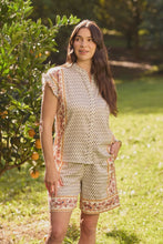 Load image into Gallery viewer, Sunray Cotton Blouse - Sunset Manor Print
