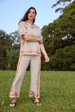 Load image into Gallery viewer, Moss Cotton Pant - Sunset Manor Print
