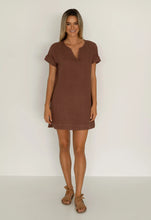 Load image into Gallery viewer, HUMIDITY Yana Dress / CHOCOLATE
