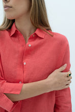 Load image into Gallery viewer, Empire Linen Shirt / Poppy
