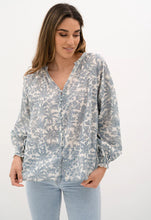 Load image into Gallery viewer, Chi Chi Elysian Navy Blouse
