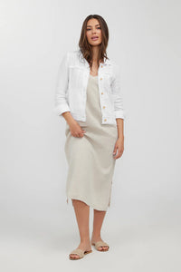 Bella Linen Jacket / White