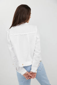 Bella Linen Jacket / White