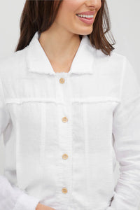 Bella Linen Jacket / White