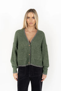 HUMIDITY Romi Cardi / Green & Grey