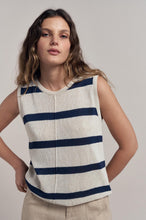 Load image into Gallery viewer, LL Ivy Knit Tank - Navy &amp; Natural
