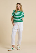 Load image into Gallery viewer, Little Lies Tilly Stripe Tee - Green / Blue
