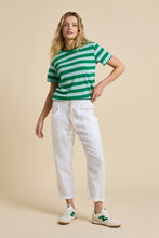 Load image into Gallery viewer, Little Lies Tilly Stripe Tee - Green / Blue
