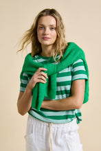 Load image into Gallery viewer, Little Lies Tilly Stripe Tee - Green / Blue
