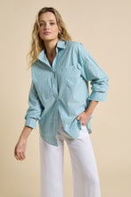 Load image into Gallery viewer, Little Lies Betty Stripe Shirt - Blue / Green
