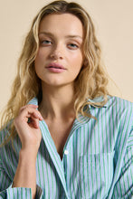 Load image into Gallery viewer, Little Lies Betty Stripe Shirt - Blue / Green
