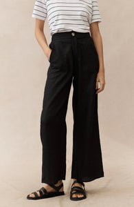 Jude Linen Pants / Black