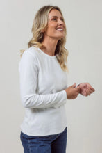 Load image into Gallery viewer, Long Sleeve Jersey Top  White

