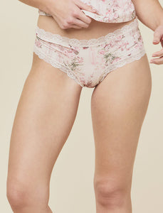 Ellie Lace Trim Boyshort Knicker - Odette Sea Salt
