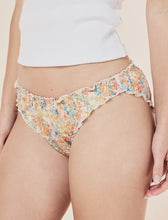 Load image into Gallery viewer, Carly Floral Knicker Honey Yellow
