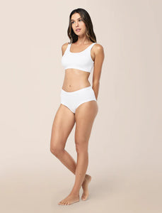 Emily Mid-Rise Hipster Brief / White