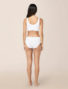 Emily Mid-Rise Hipster Brief / White