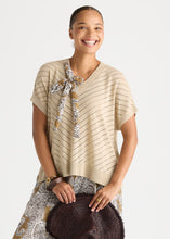 Load image into Gallery viewer, Scarf Detail Top Natural
