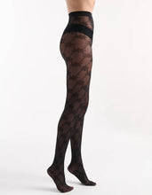 Load image into Gallery viewer, ANNALISA FLORAL TIGHT - NERO
