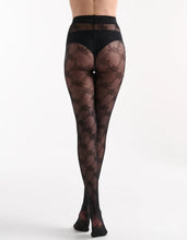 Load image into Gallery viewer, ANNALISA FLORAL TIGHT - NERO
