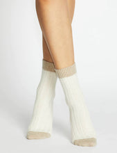 Load image into Gallery viewer, Lev Sofia Two Tone Socks Cream
