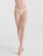 Load image into Gallery viewer, ELARA FLORAL LATTICE TIGHT - NATURAL/WHITE
