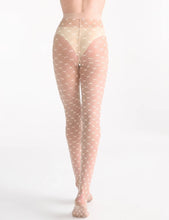 Load image into Gallery viewer, ELARA FLORAL LATTICE TIGHT - NATURAL/WHITE
