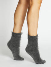 Load image into Gallery viewer, Levante Furry Plush Sock Charcoal
